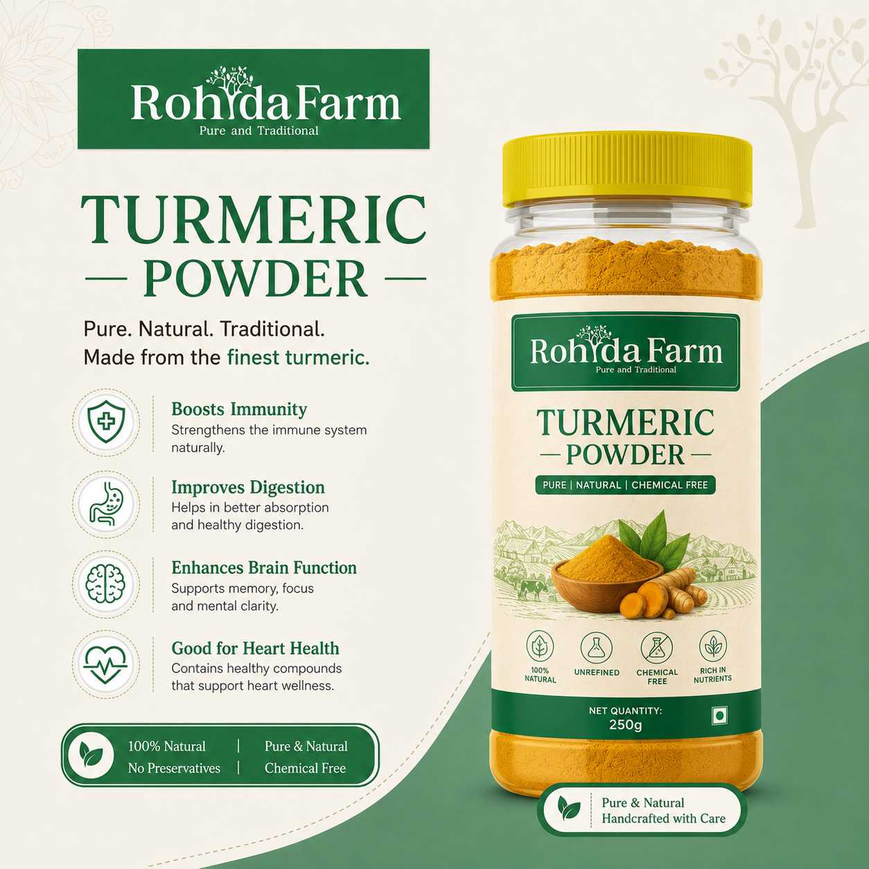 Rohda Farm Premium Turmeric Powder - alternate view